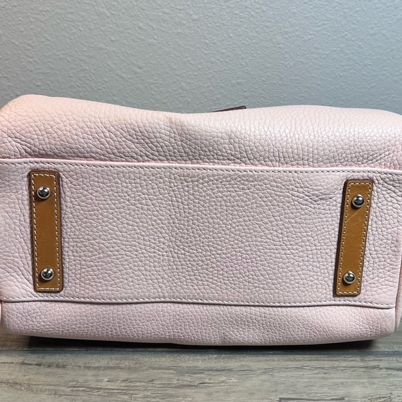 Dooney & Bourke NEW Women’s Blush Pink Pebble Leather Barrel Satchel - Picture 2 of 16
